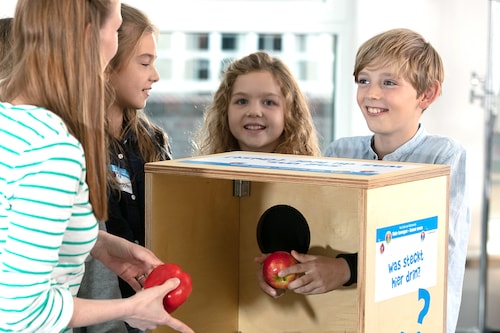Tastbox am Projekttag Mehr bewegen - besser essen EDEKA Stiftung