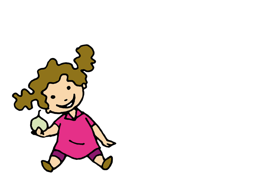 Melli von der Rasseldasselbande aus dem Buch zu "Gemüsebeete für Kids".