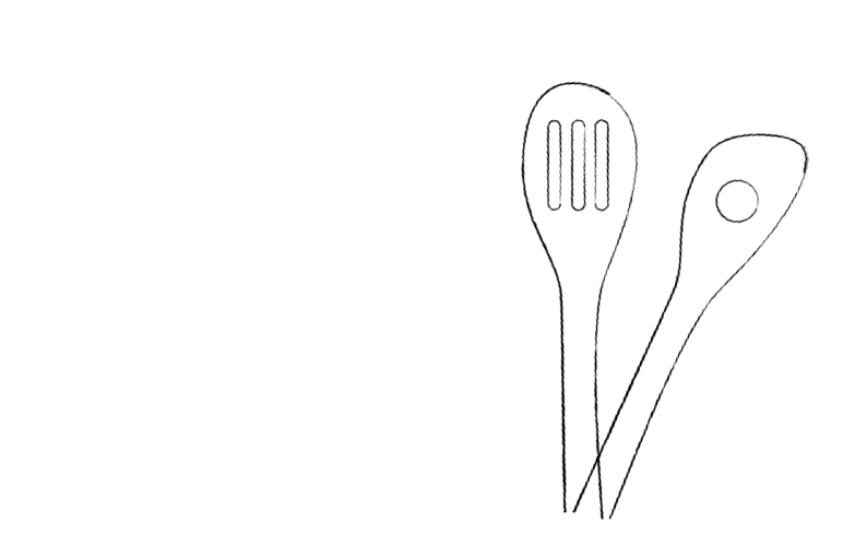 Grafik von zwei Kochlöffeln.